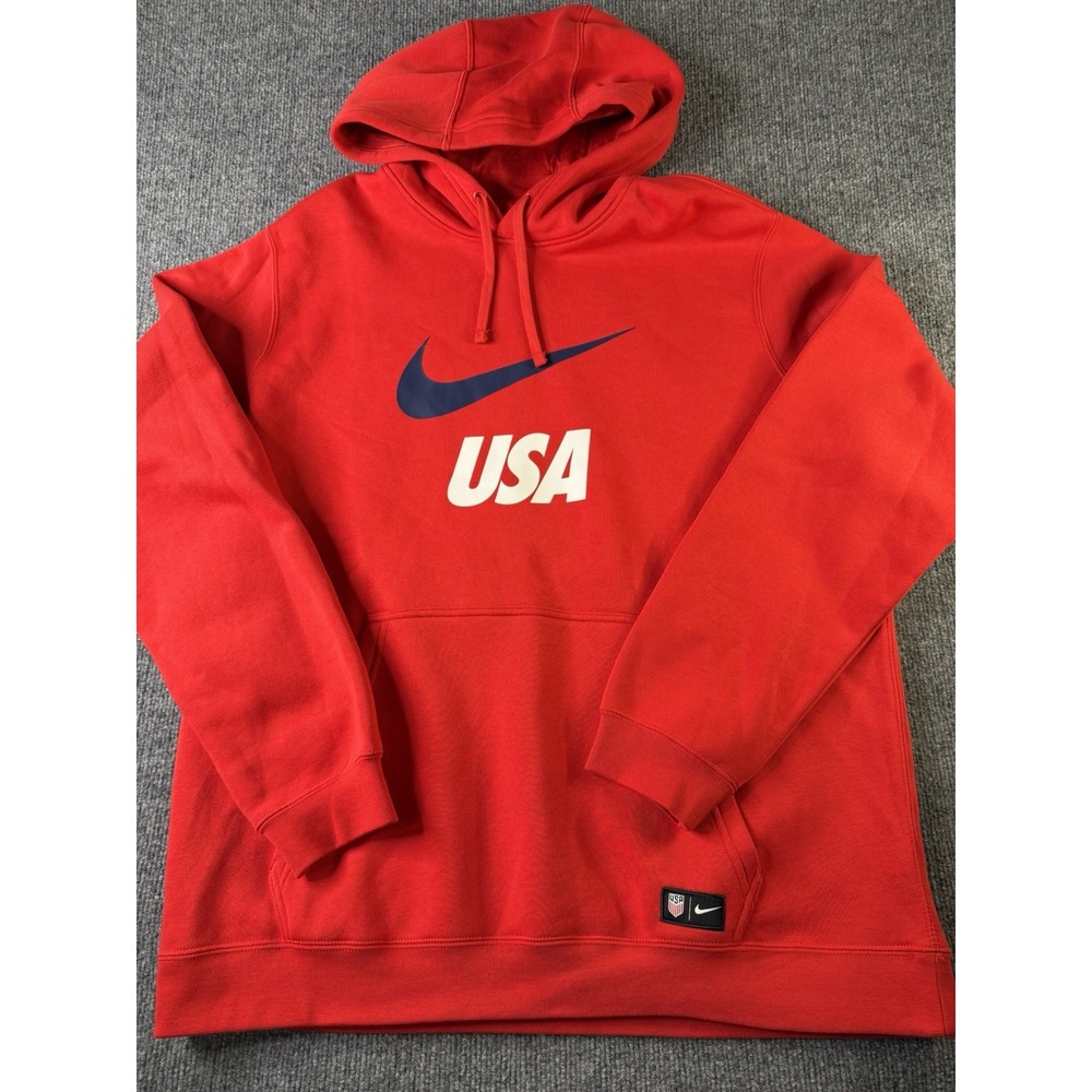 Nike USA Hoodie Red XL